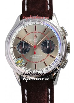 Breitling Premier B01 Chronograph 42 Edition Steel Casing Steel Dial - 1:1 Mirror Replica Watch