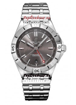 Breitling Chronomat Automatic GMT 40 Grey Dial 1:1 Mirror Swiss Replica Watch 