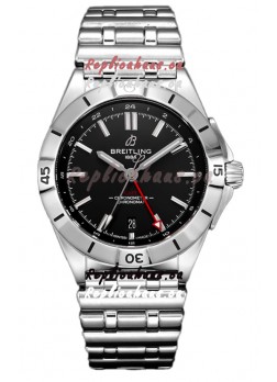 Breitling Chronomat Automatic GMT 40 Black Dial 1:1 Mirror Swiss Replica Watch 