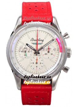 Breitling Top Time B01 Ford Thunderbird Leather Strap 1:1 Mirror Swiss Replica Watch 