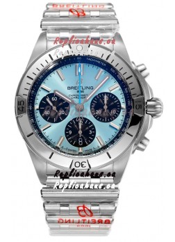 Breitling Chronomat B01 42 Edition Swiss 904L Steel Casing Light Blue Dial 1:1 Mirror Replica Watch