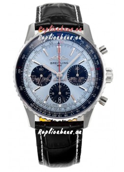 Breitling Navitimer B01 Chronograph 43 Blue Dial - 904L Steel Casing 1:1 Mirror Swiss Replica