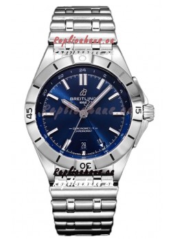 Breitling Chronomat Automatic GMT 40 Dark Blue Dial 1:1 Mirror Swiss Replica Watch 