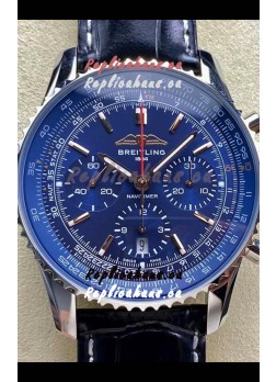Breitling Navitimer B01 Chronograph 43 Blue Dial - 904L Steel Casing 1:1 Mirror Swiss Replica