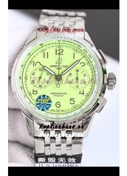 Breitling Premier B01 Chronograph 42 Edition Steel Casing Green Dial - 1:1 Mirror Replica Watch