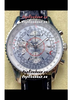 Breitling Montbrilliant Superclone Replica Watch in White Dial - 904L Steel Case