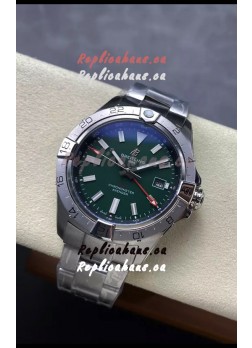 Breitling Avenger GMT Automatic 44 Swiss 1:1 Super Clone Replica Watch - Green Dial 