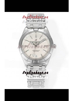 Breitling Chronomat 36MM Stainless Steel Casing 1:1 Mirror Replica Watch White Dial