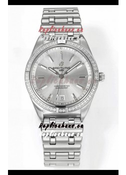 Breitling Chronomat 36MM Stainless Steel Casing 1:1 Mirror Replica Watch Steel Dial