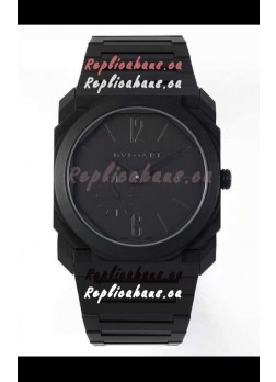 Bvlgari Octo Finissmo Edition 1:1 Mirror Replica Sandblasted DLC Coated Casing