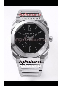 Bvlgari Octo Finissmo Edition 1:1 Mirror Replica 904L Stainless Steel Casing Black Dial