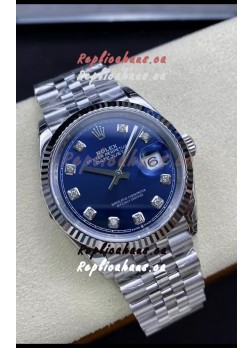 Rolex Datejust 126234 36MM Swiss Replica in 904L Steel in Blue Dial 1:1 Mirror Replica