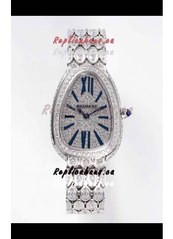 Bvlgari Serpenti Seduttori Edition Watch in Diamonds Steel Casing - 1:1 Mirror Replica