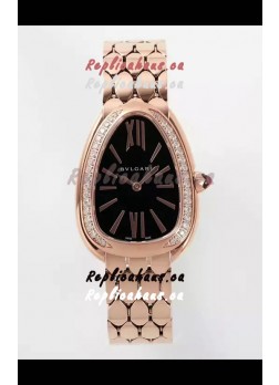 Bvlgari Serpenti Seduttori Edition in Rose Gold Casing Super Clone Watch