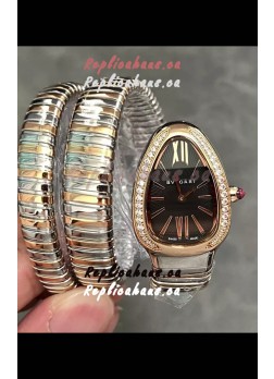 Bvlgari Serpenti Tubogas Double Spiral Two Tone Super Clone Replica Watch