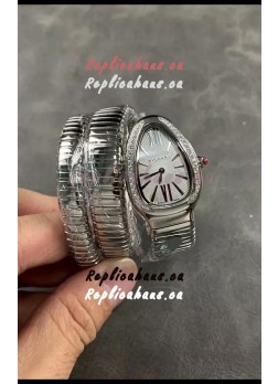 Bvlgari Serpenti Tubogas Double Spiral Stainless Steel Super Clone Replica Watch