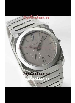 Bvlgari Octo Finissmo Brushed Steel Casing Super Clone Replica Watch