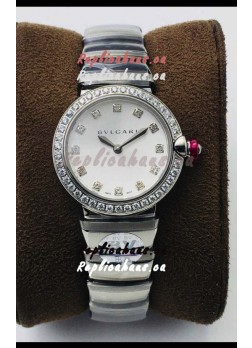 Bvlgari LVCEA Edition Watch in Stainless Steel White Dial - 1:1 Mirror Replica