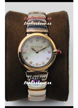 Bvlgari LVCEA Edition Watch in Two Tone Rose Gold Steel - 1:1 Mirror Replica
