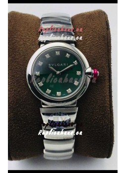 Bvlgari LVCEA Edition Watch in Stainless Steel Green Dial - 1:1 Mirror Replica