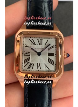 Cartier Santos Dumont 1:1 Mirror Swiss Replica Watch in Rose Gold Casing 38MM
