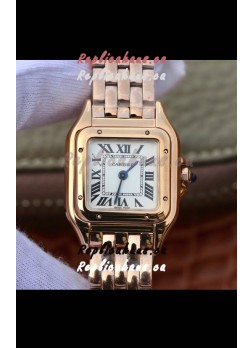 Cartier PANTHERE Edition 1:1 Mirror Swiss Watch Rose Gold White Dial