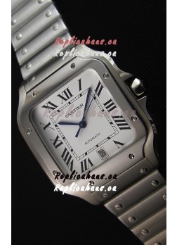 Cartier Santos De Cartier 1:1 Mirror Replica - 36MM Stainless Steel Watch 