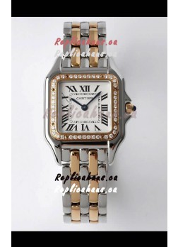 PANTHERE de Cartier Edition 27mm 1:1 Mirror Swiss Watch Rose Gold Two Tone Casing