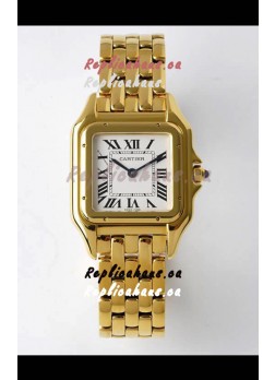 PANTHERE de Cartier Edition 27mm 1:1 Mirror Swiss Watch Yellow Gold Casing