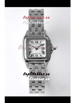 Cartier PANTHERE Edition 22MM 1:1 Mirror Quality Swiss Replica Watch in White Dial - Diamonds Bezel