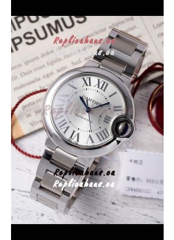 Ballon De Cartier Swiss Automatic Steel Dial Mirror Quality 33MM in Stainless Steel 