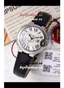 Ballon De Cartier Swiss Automatic White Dial Mirror Quality 33MM in Stainless Steel 