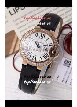 Ballon De Cartier Swiss Automatic 1:1 Mirror Quality 33MM in Rose Gold Plating