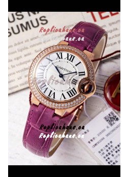 Ballon De Cartier Swiss Automatic 1:1 Mirror Quality 33MM in Rose Gold Plating