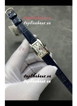 Cartier Tank Americaine Ladies Swiss Quartz Watch 1:1 Mirror Replica Steel Casing