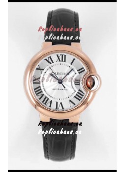 Ballon De Cartier Swiss Automatic 1:1 Mirror Quality 33MM in Rose Gold Plating