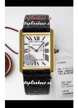 Cartier Tank Solo Swiss Quartz Watch in Yellow Gold Plating Casing - 27MM Wide