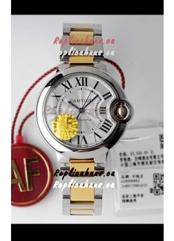 Ballon De Cartier Swiss Automatic 1:1 Mirror Quality 33MM in 2 Tone Yellow Gold Casing