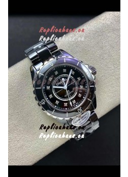 Chanel J12 38MM Black Ceramic Case Watch Automatic 1:1 Mirror Replica Watch