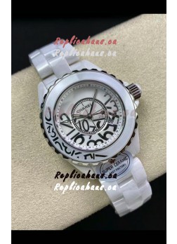 Chanel J12 Ladies White Ceramic Casing White Dial Watch 1:1 Mirror Replica Watch