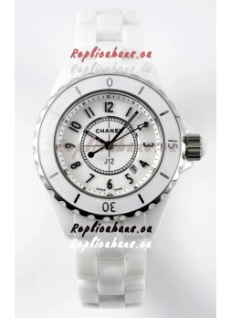 Chanel J12 Ladies White Ceramic Casing Watch 1:1 Mirror Replica Watch 