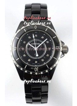 Chanel J12 Ladies Black Ceramic Casing Watch 1:1 Mirror Replica Watch 