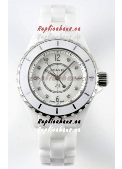 Chanel J12 Ladies White Ceramic Casing Watch 1:1 Mirror Replica Watch 
