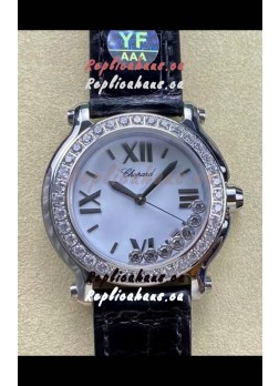 Chopard Happy Sport 1:1 Mirror Swiss Quartz Watch 36MM in 904L Steel White Dial