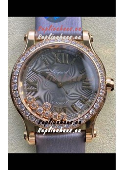 Chopard Happy Sport 1:1 Mirror Swiss Automatic Replica Watch 36MM in Rose Gold Casing