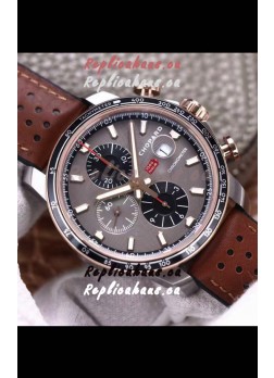 Chopard Classic Racing Chronograph 1:1 Mirror Replica Watch in Steel Casing - Grey Dial 