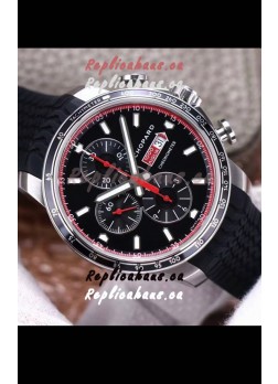 Chopard Classic Racing Chronograph 1:1 Mirror Replica Watch in Steel Casing - Black Dial 