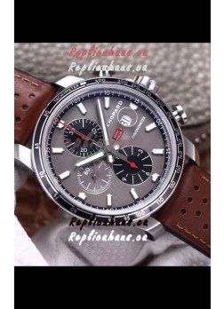 Chopard Classic Racing Chronograph 1:1 Mirror Replica Watch in Steel Casing - Grey Dial 