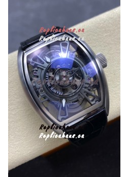 Franck Muller Curvex Grand Central Tourbillon Stainless Steel Watch in 1:1 Mirror Replica Watch