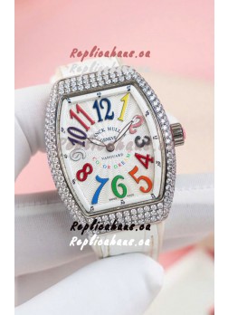 Franck Muller V32 Swiss Quartz Mossanite 1:1 Replica Watch 36MM